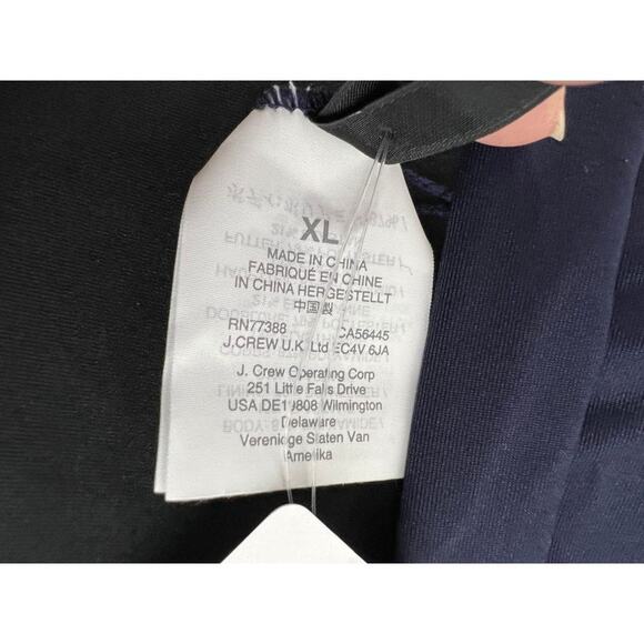 J Crew Solid Blue Bikini Bottom Peek a Boo Rings Xlarge - Picture 4 of 5